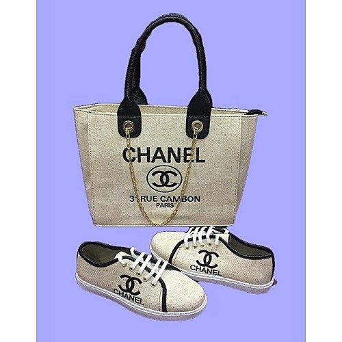 Chanel Women Sneakers & 31 Rue Cambon Paris Handbag Set | Obymart