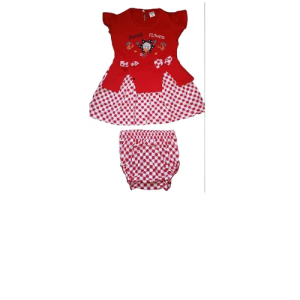 Magic sweet flower red kids wear-007