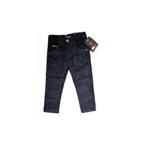 Corduroy Black Jeans Trouser