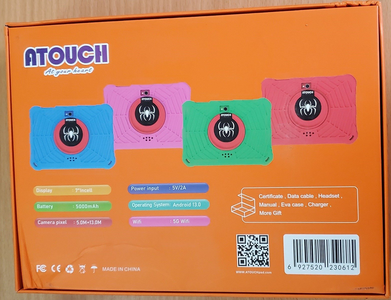 Atouch KT6 image 2 real kids tablet