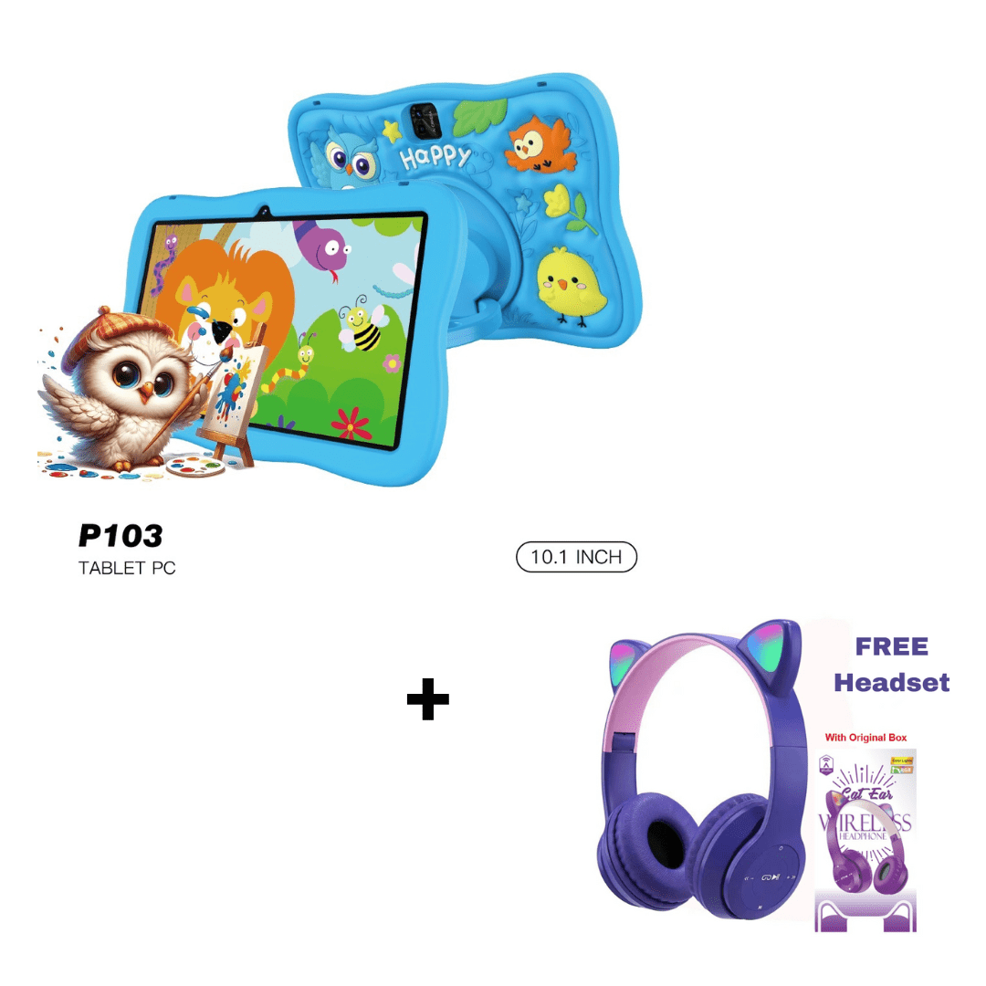 tezeal p103 plus headset kids tablet